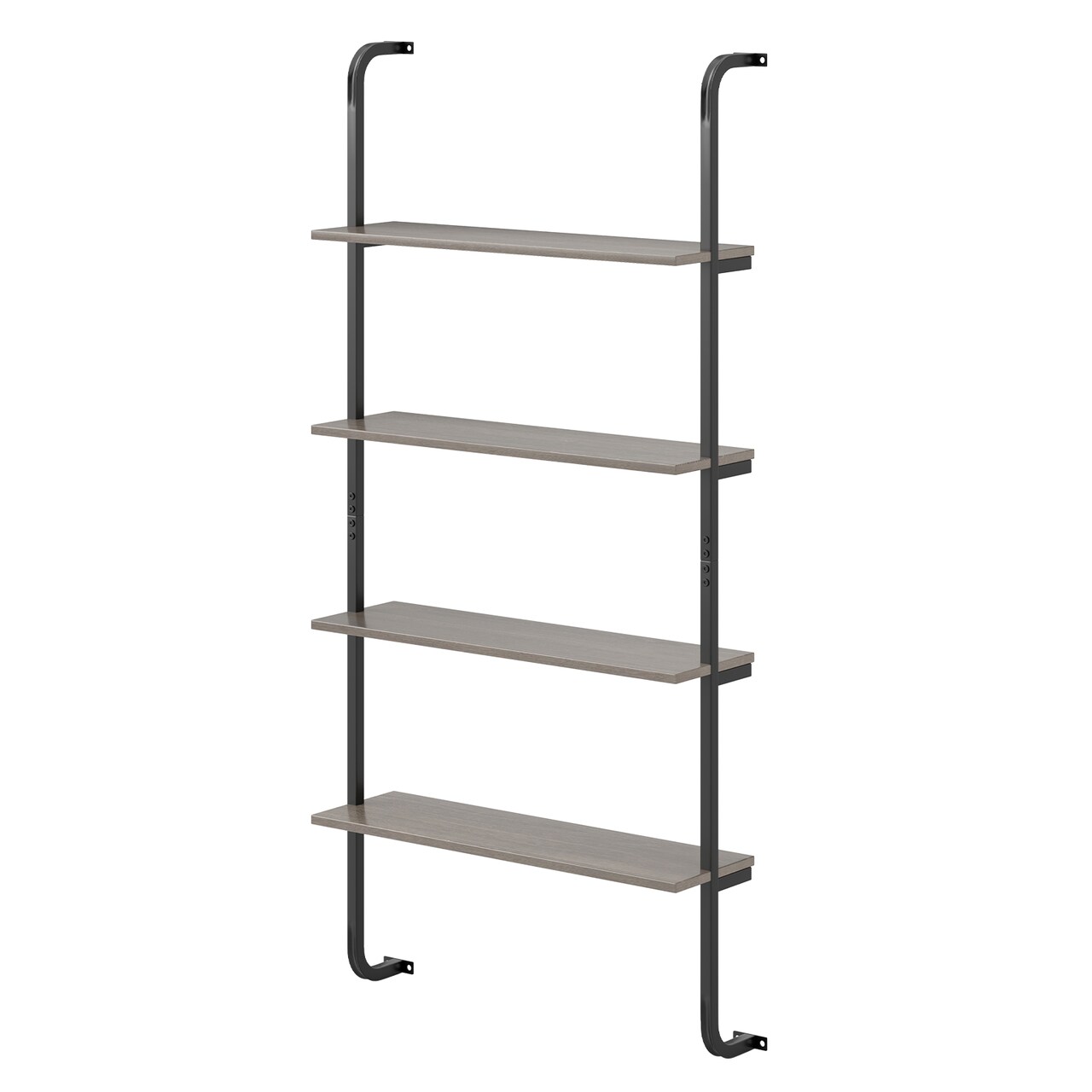4-Tier Industrial Pipe Shelving with Metal Frame Perfect for Living Room or Kitchen